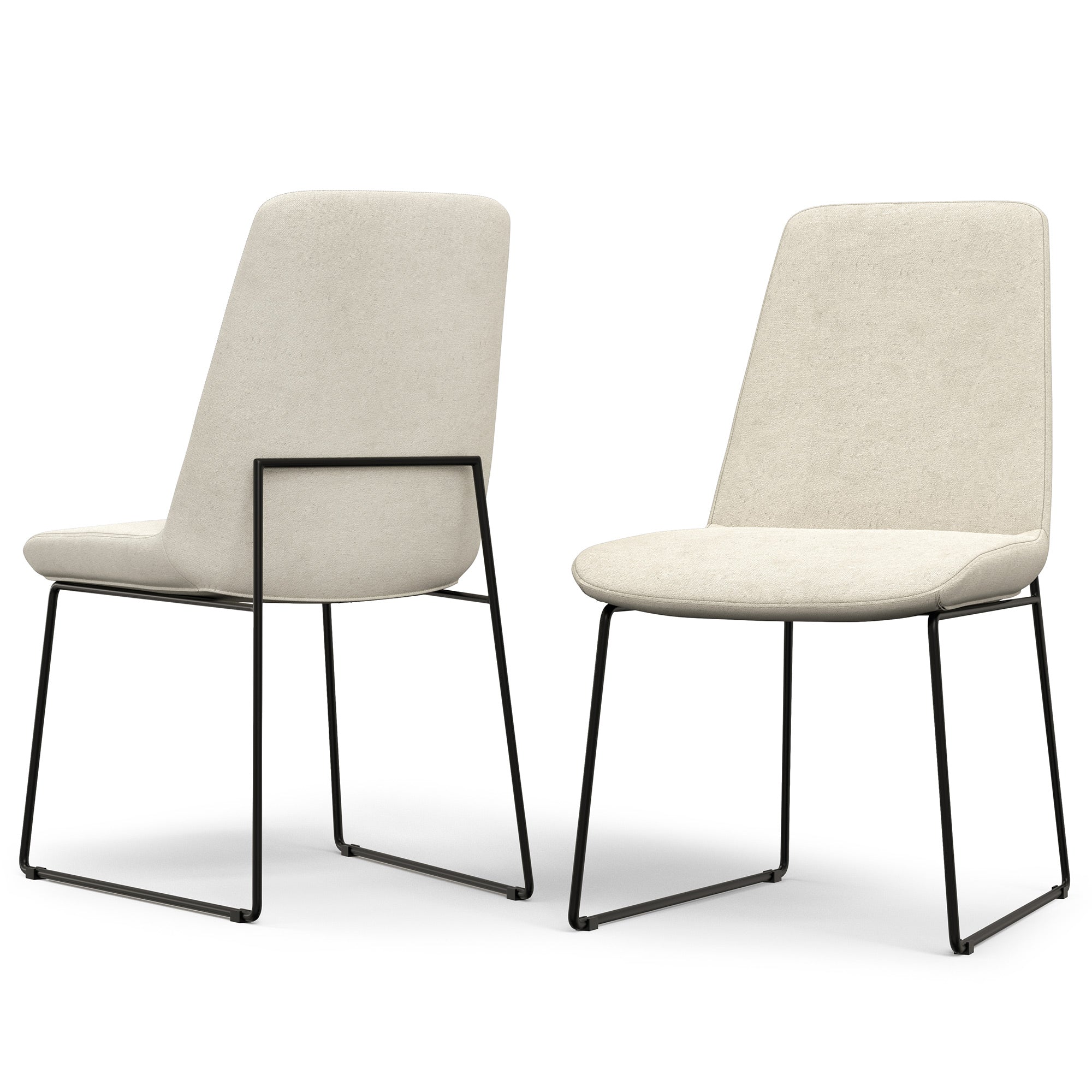 Natural Linen Style Fabric | Corina Dining Chair