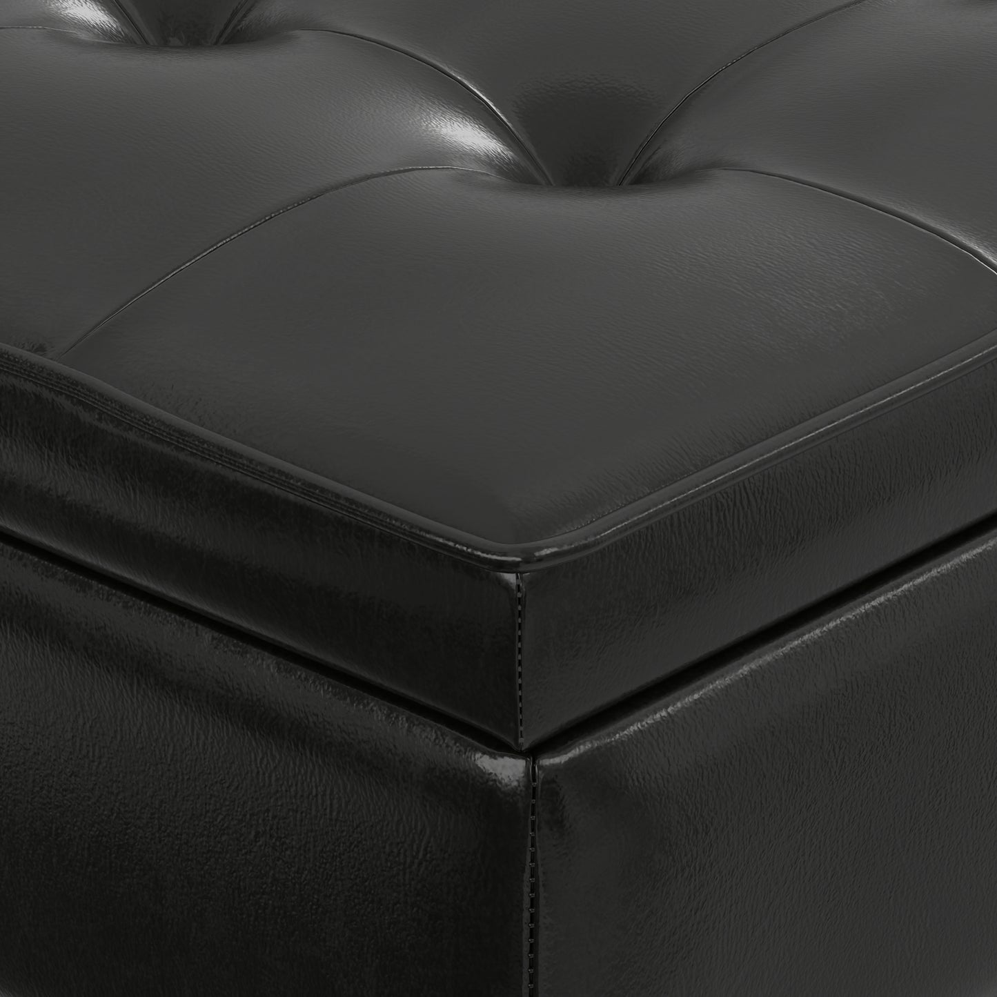 Cosmopolitan Ottoman Bench in Vegan Leather