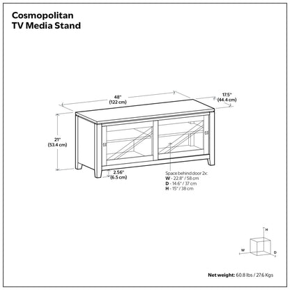Black | Cosmopolitan TV Stand