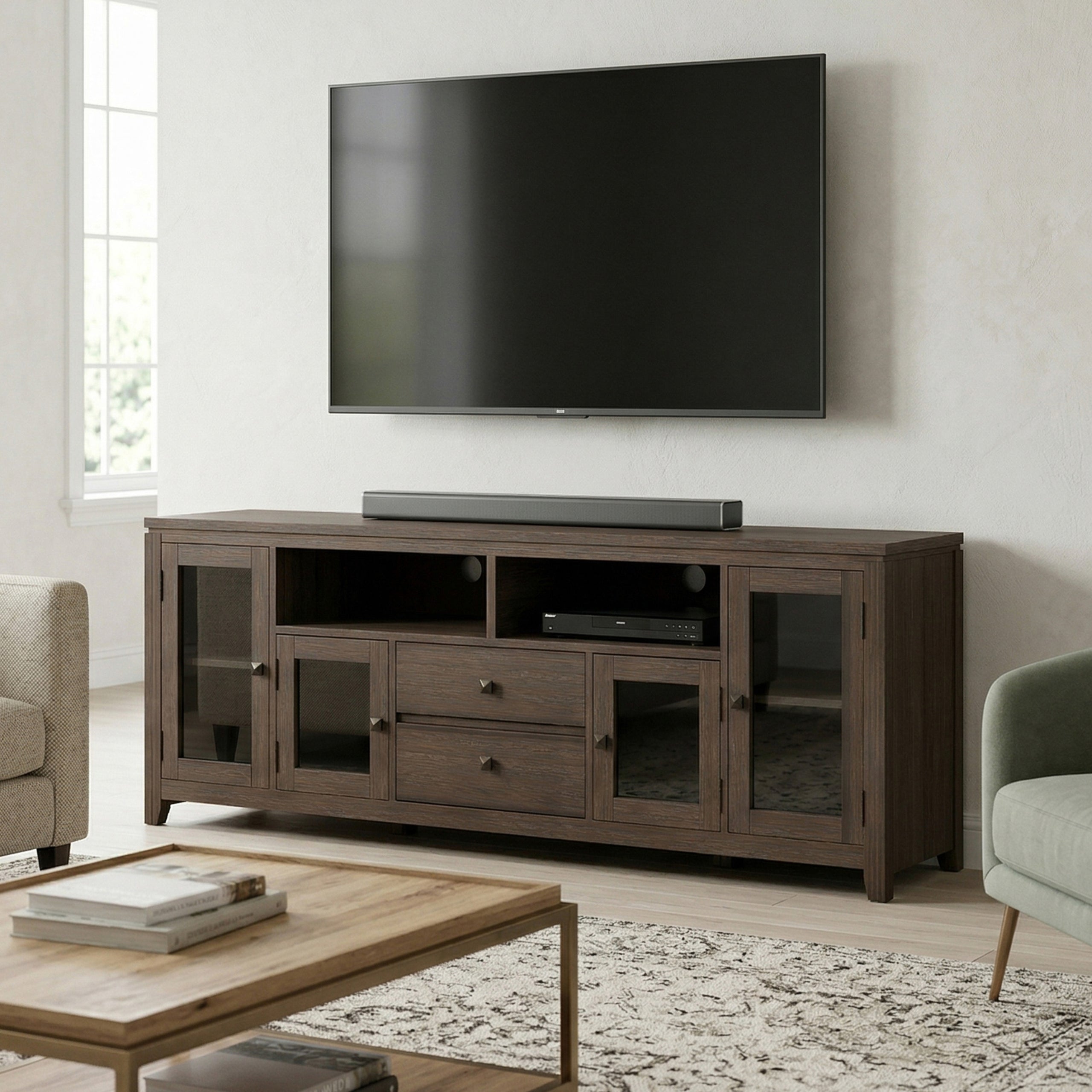 Farmhouse Brown | Cosmopolitan 72 inch TV Stand