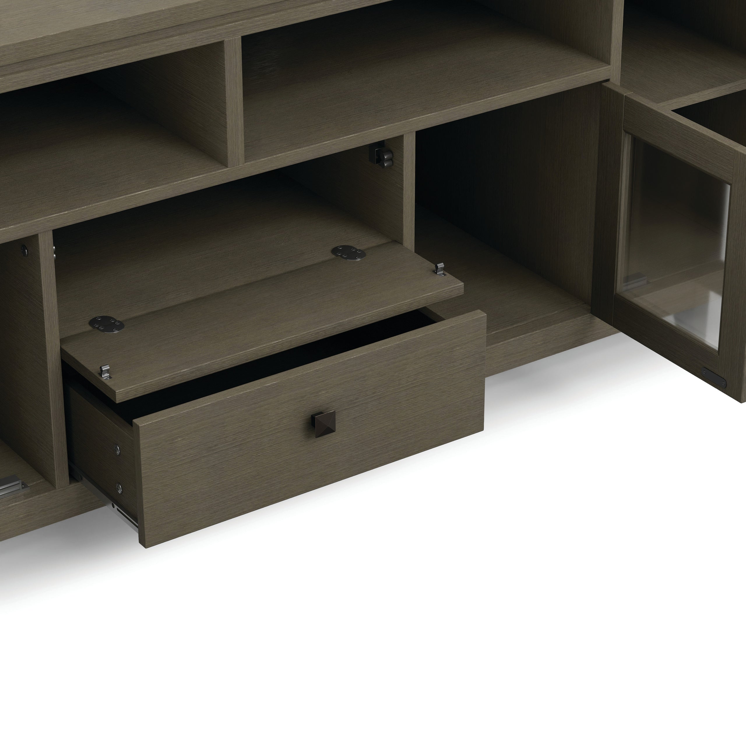 Farmhouse Grey | Cosmopolitan 72 inch TV Stand in Farmhouse Grey