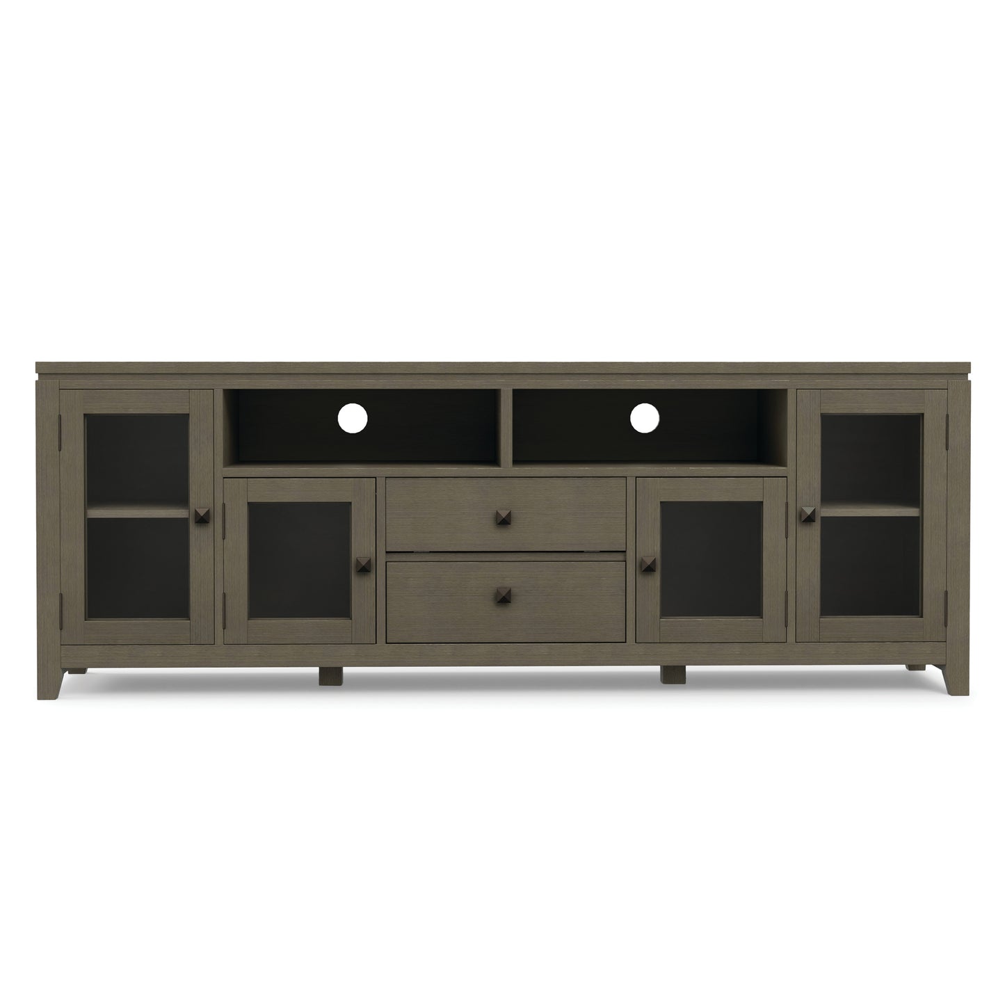 Farmhouse Grey | Cosmopolitan 72 inch TV Stand in Farmhouse Grey