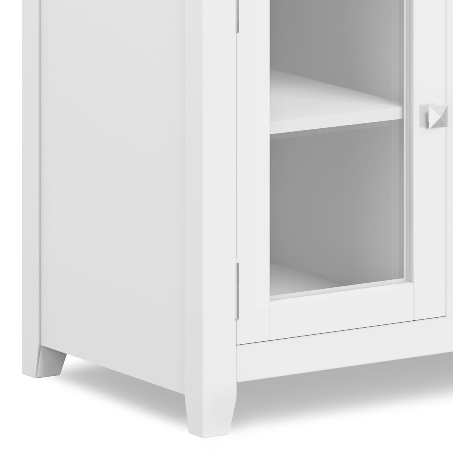 White | Cosmopolitan 72 inch TV Stand in White
