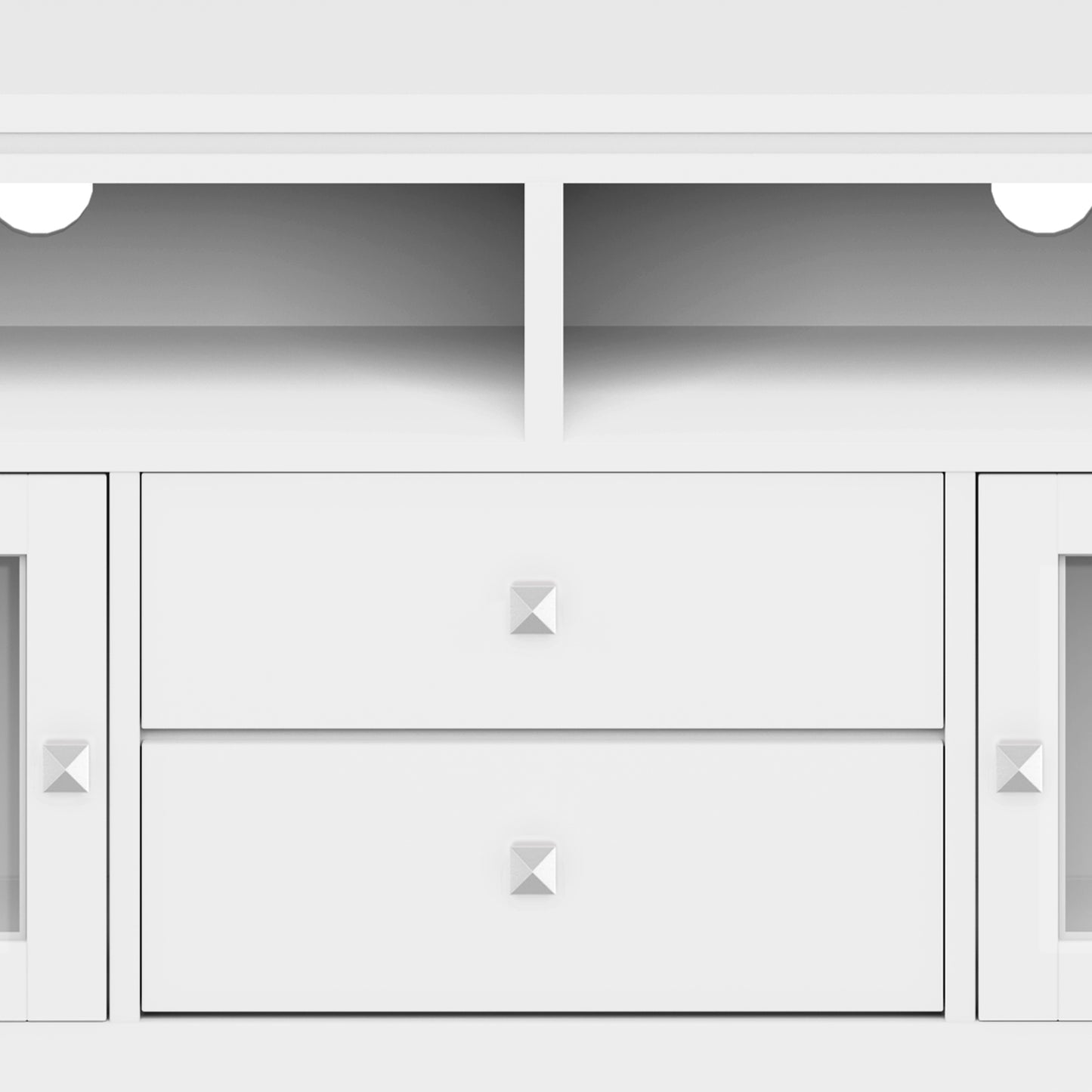 White | Cosmopolitan 72 inch TV Stand in White