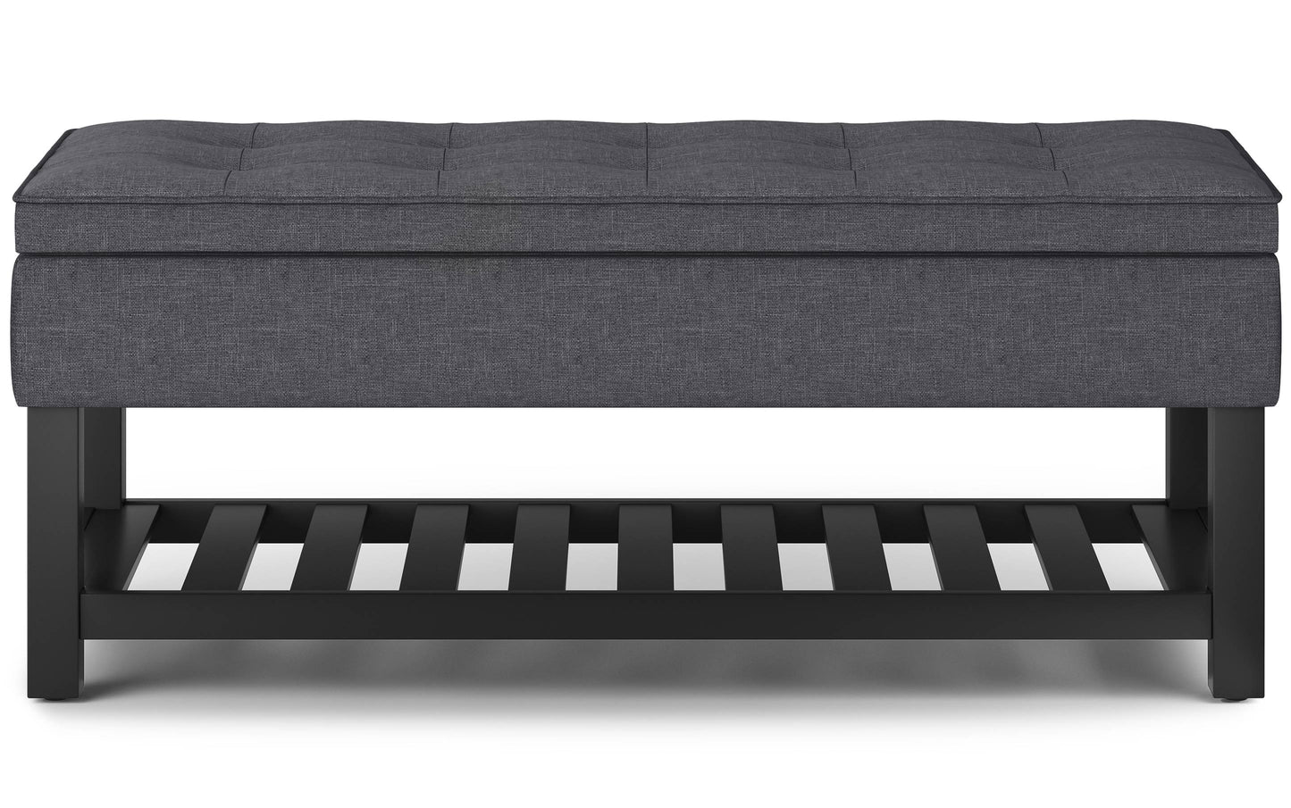 Cosmopolitan Ottoman Bench in Linen