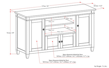 Black | Carlton TV Stand