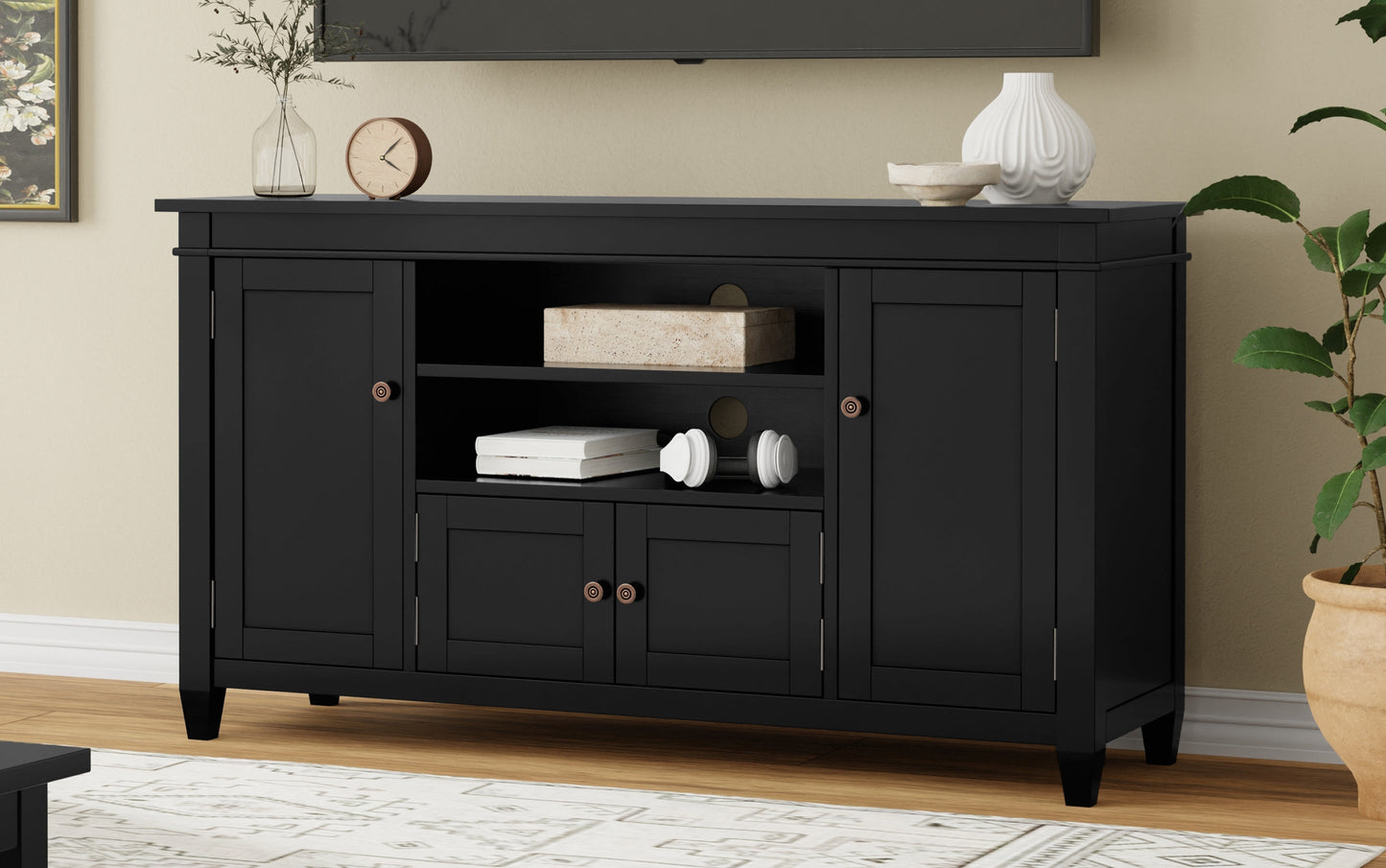 Black | Carlton TV Stand