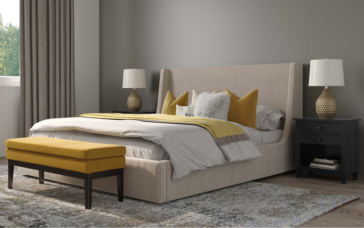 Black | Carlton Bedside Table