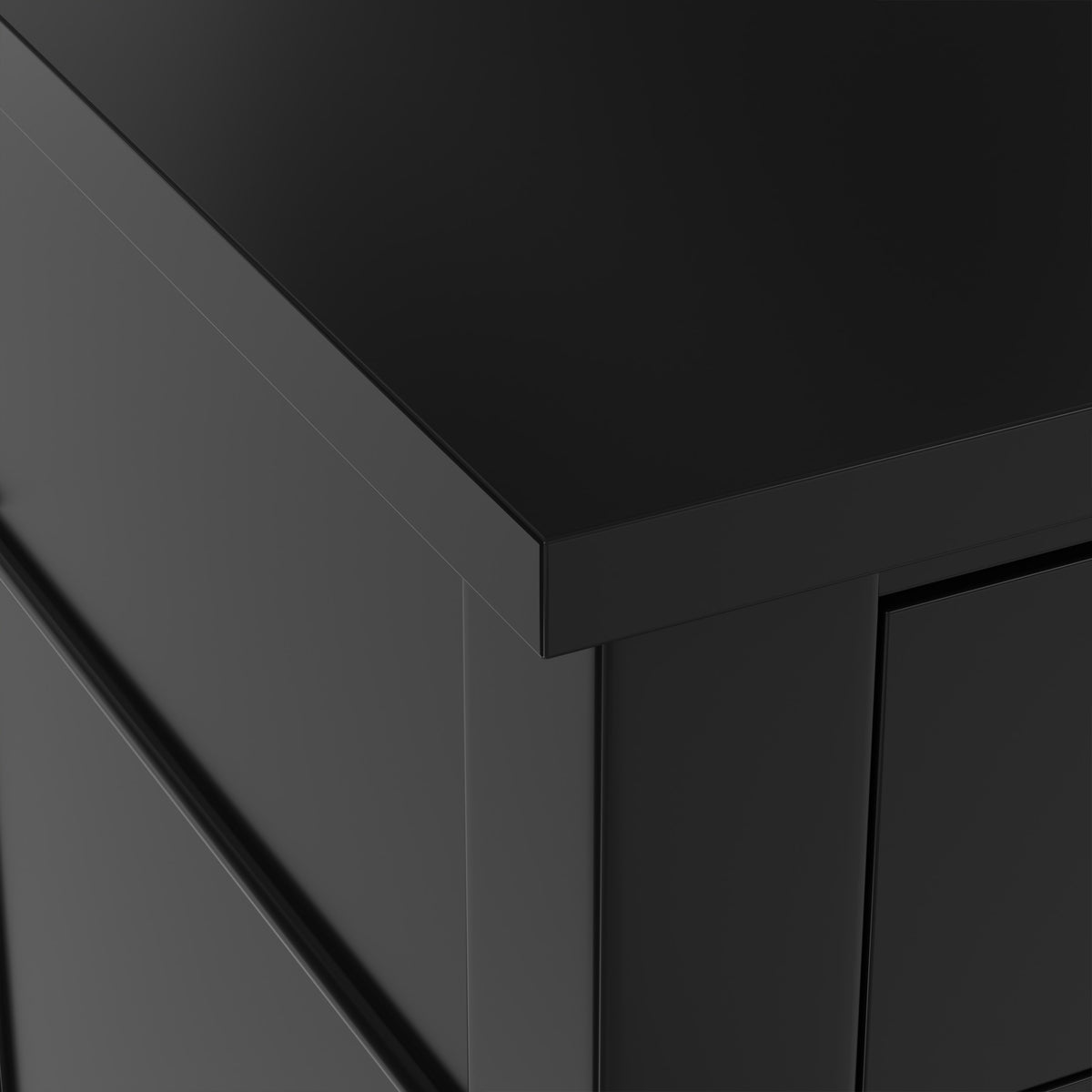 Black | Carlton Bedside Table