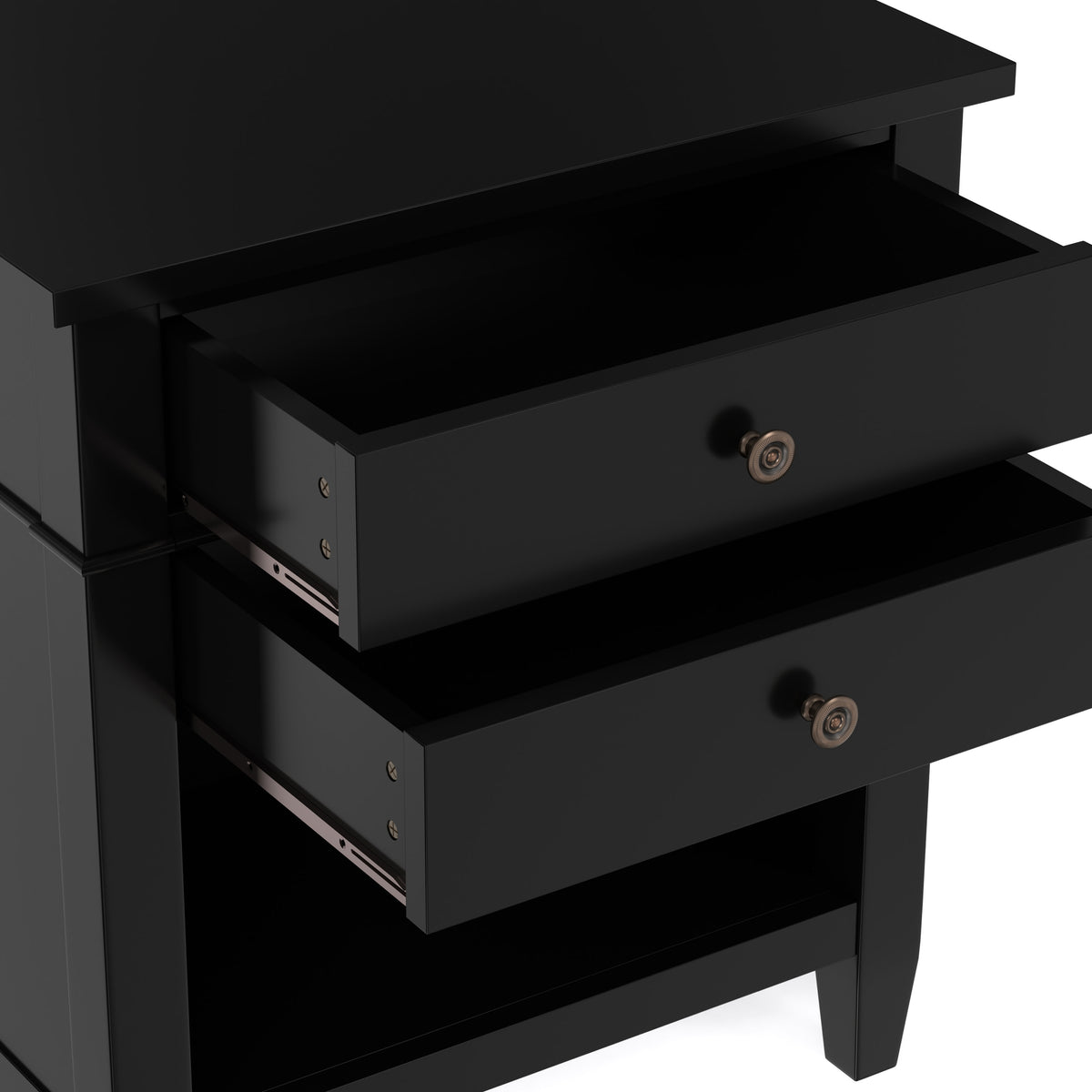 Black | Carlton Bedside Table