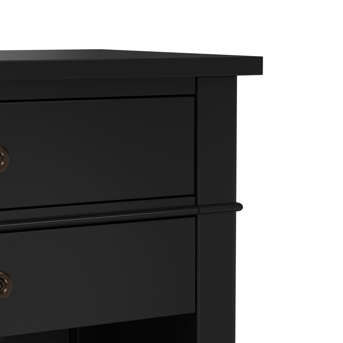 Black | Carlton Bedside Table