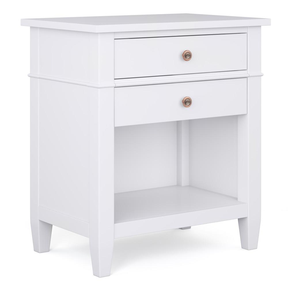 White | Carlton Bedside Table