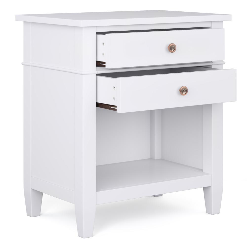 White | Carlton Bedside Table