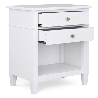 White | Carlton Bedside Table