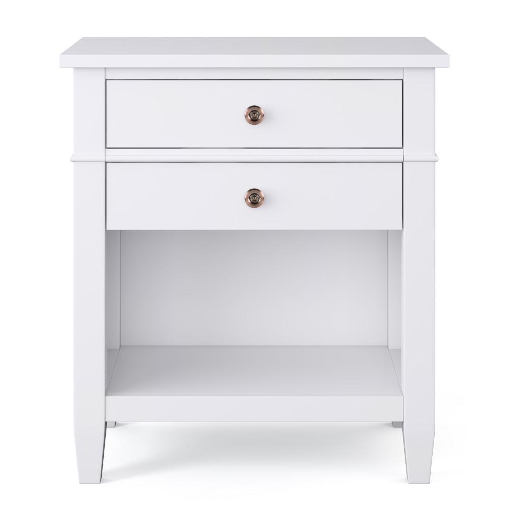 White | Carlton Bedside Table