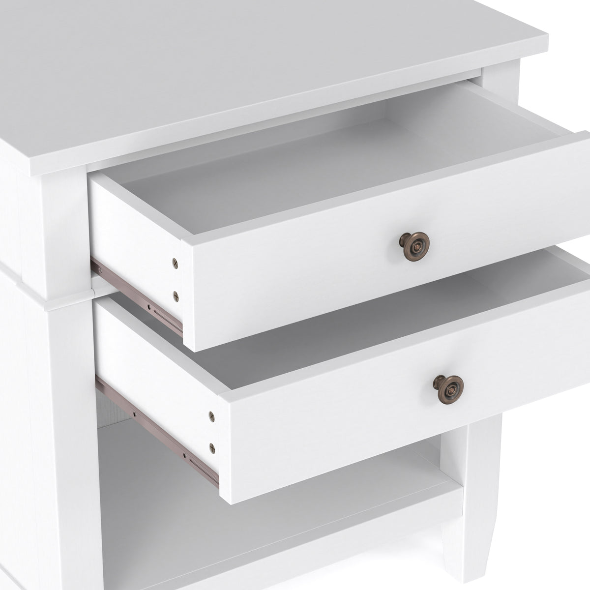 White | Carlton Bedside Table