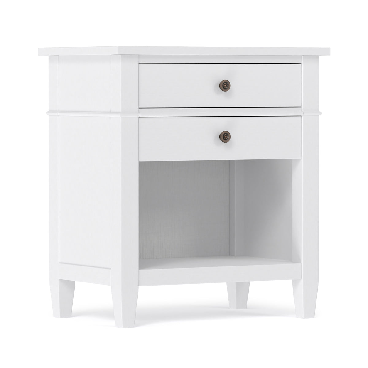 White | Carlton Bedside Table