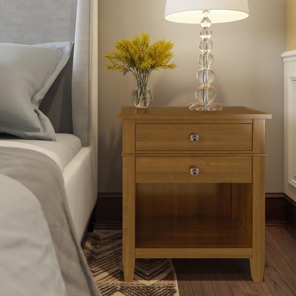 Light Golden Brown | Carlton Bedside Table
