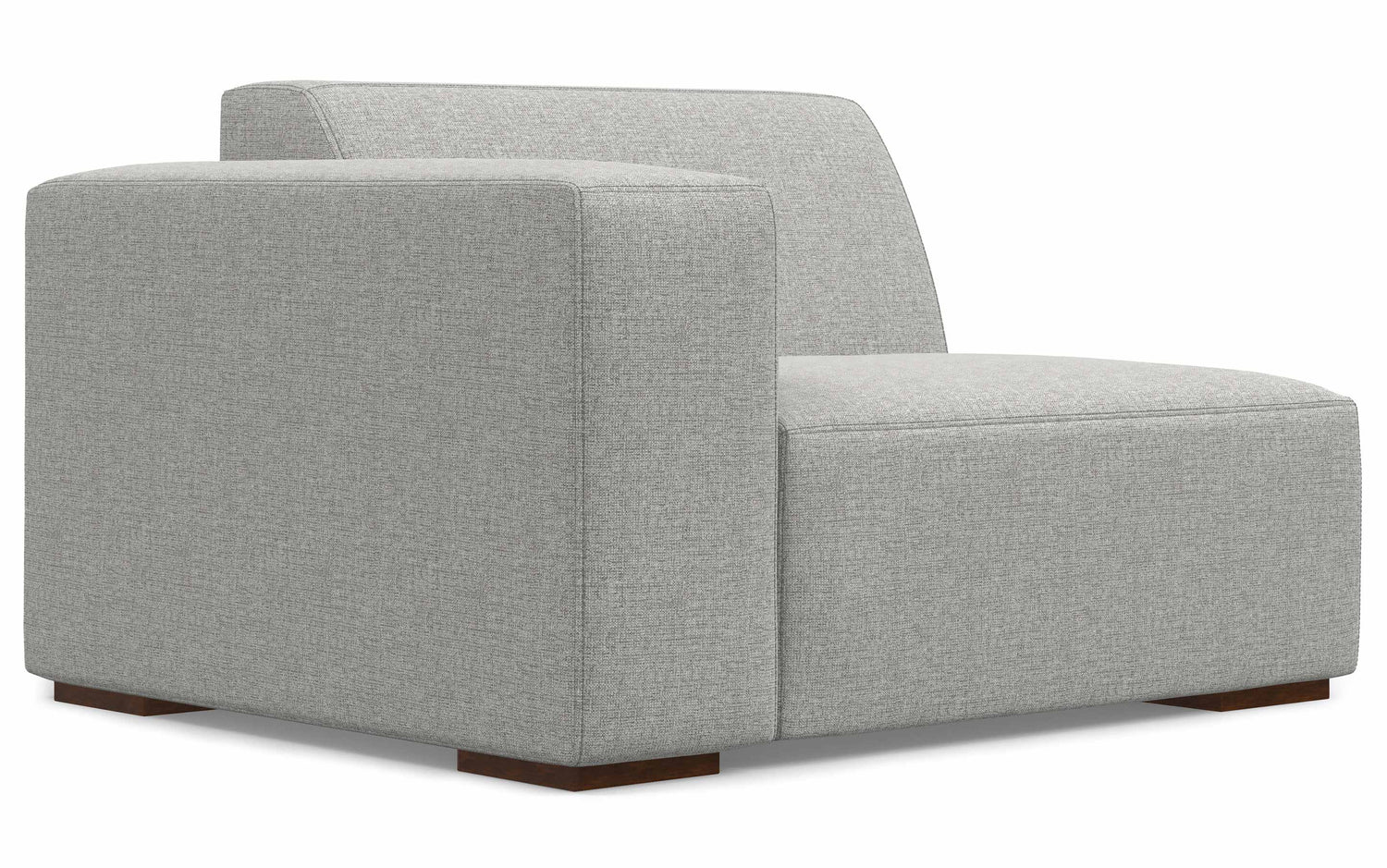 Pale Grey Performance Fabric | Rex Corner Sectional in Performance Fabric