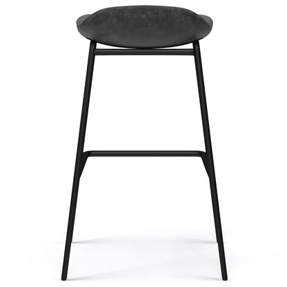 Distressed Charcoal Grey |  Dafney Bar Stool (Set of 2)