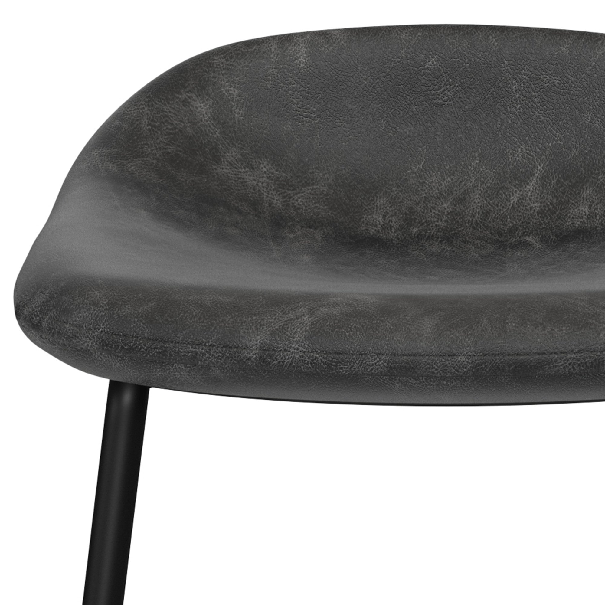 Distressed Charcoal Grey |  Dafney Bar Stool (Set of 2)