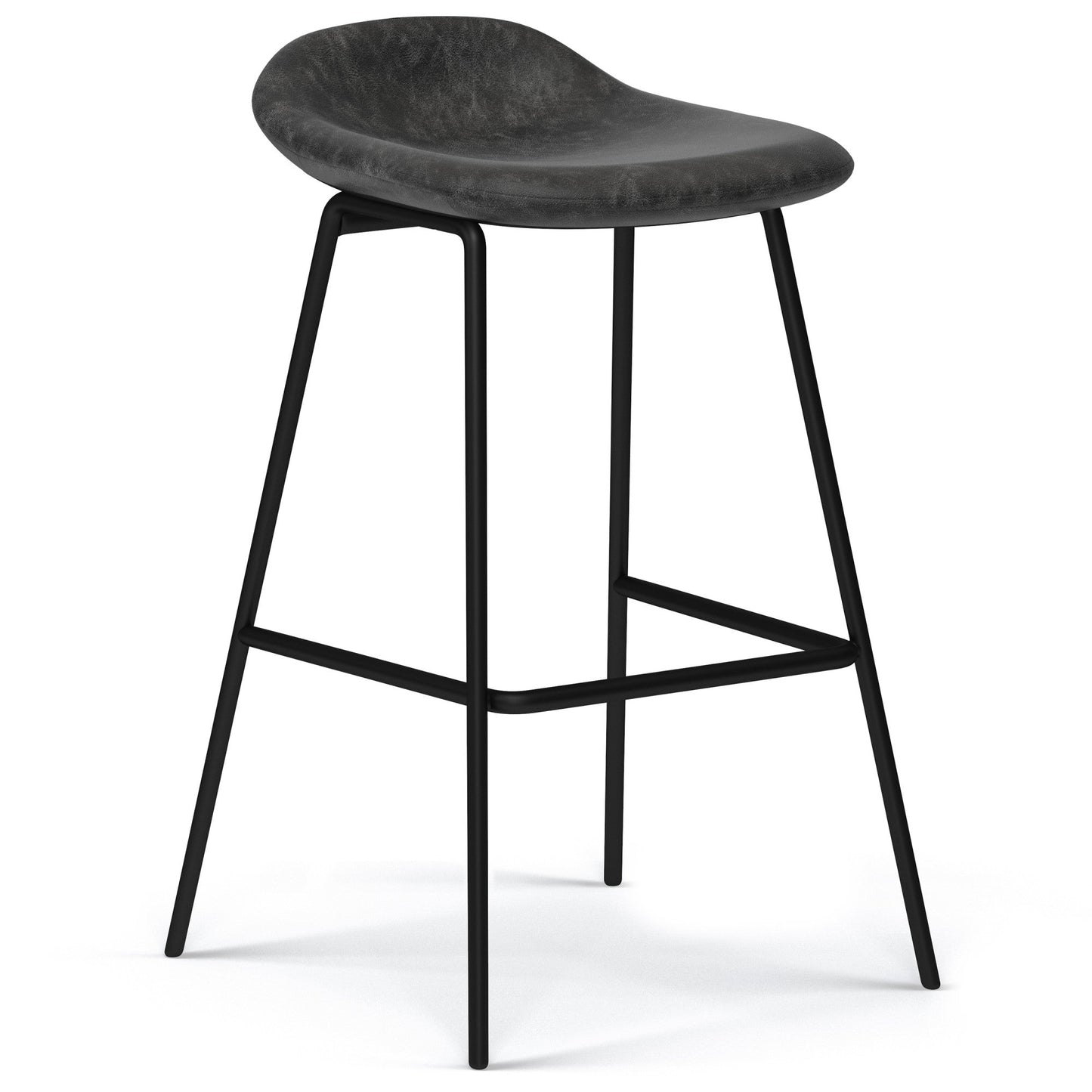 Distressed Charcoal Grey |  Dafney Bar Stool (Set of 2)