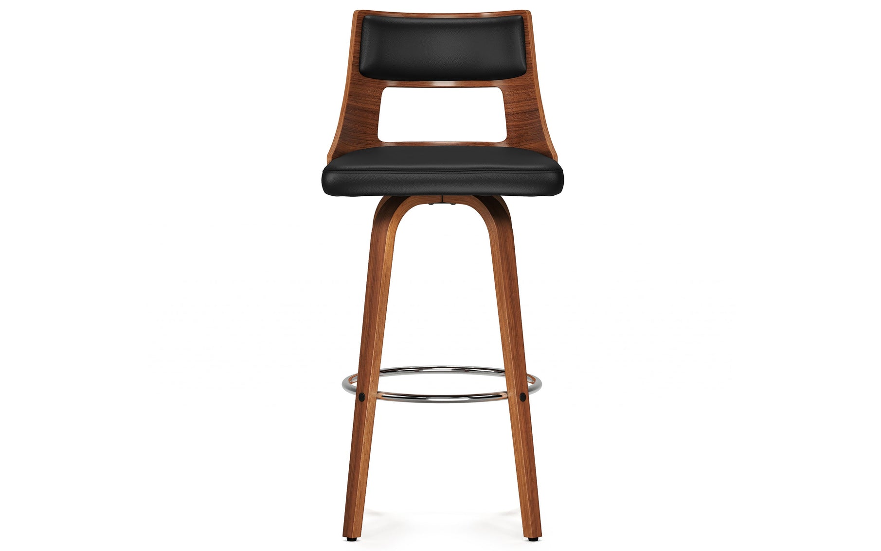 Black Vegan Leather | Dallyn Swivel Bar Stool (Set of 2)