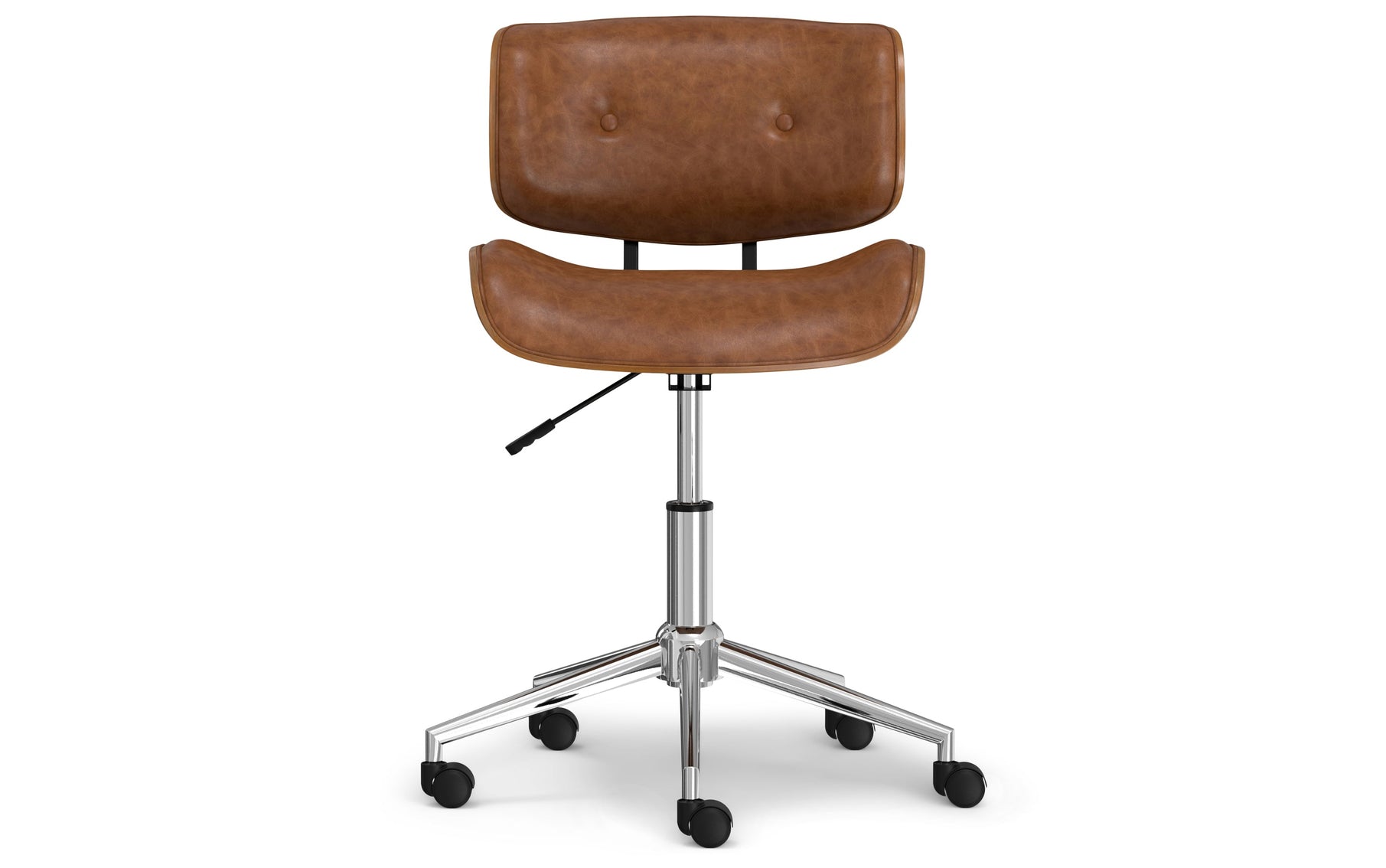 Distressed Tan Distressed Vegan Leather | Dax Bentwood Office Chair