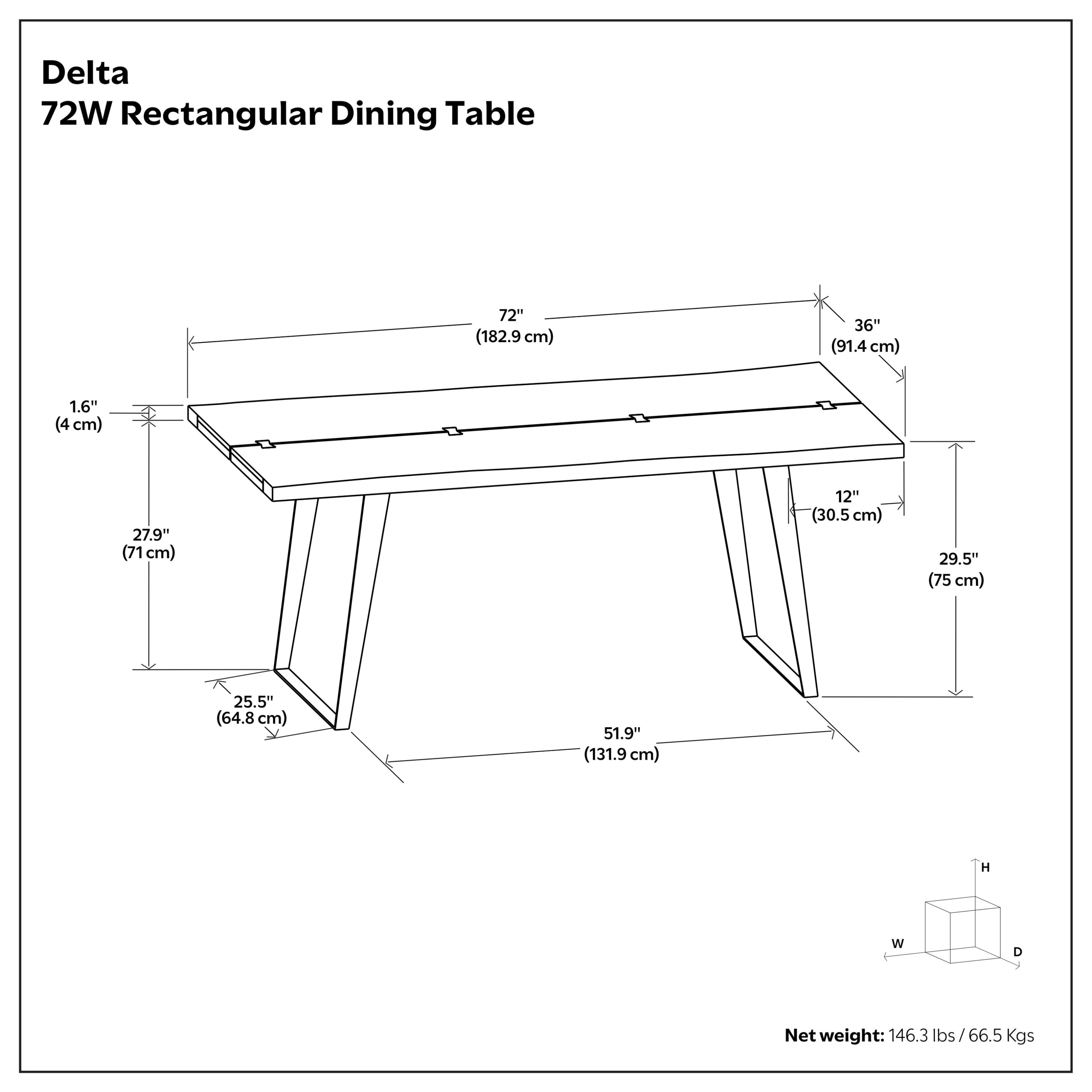 Natural | Delta Dining Table