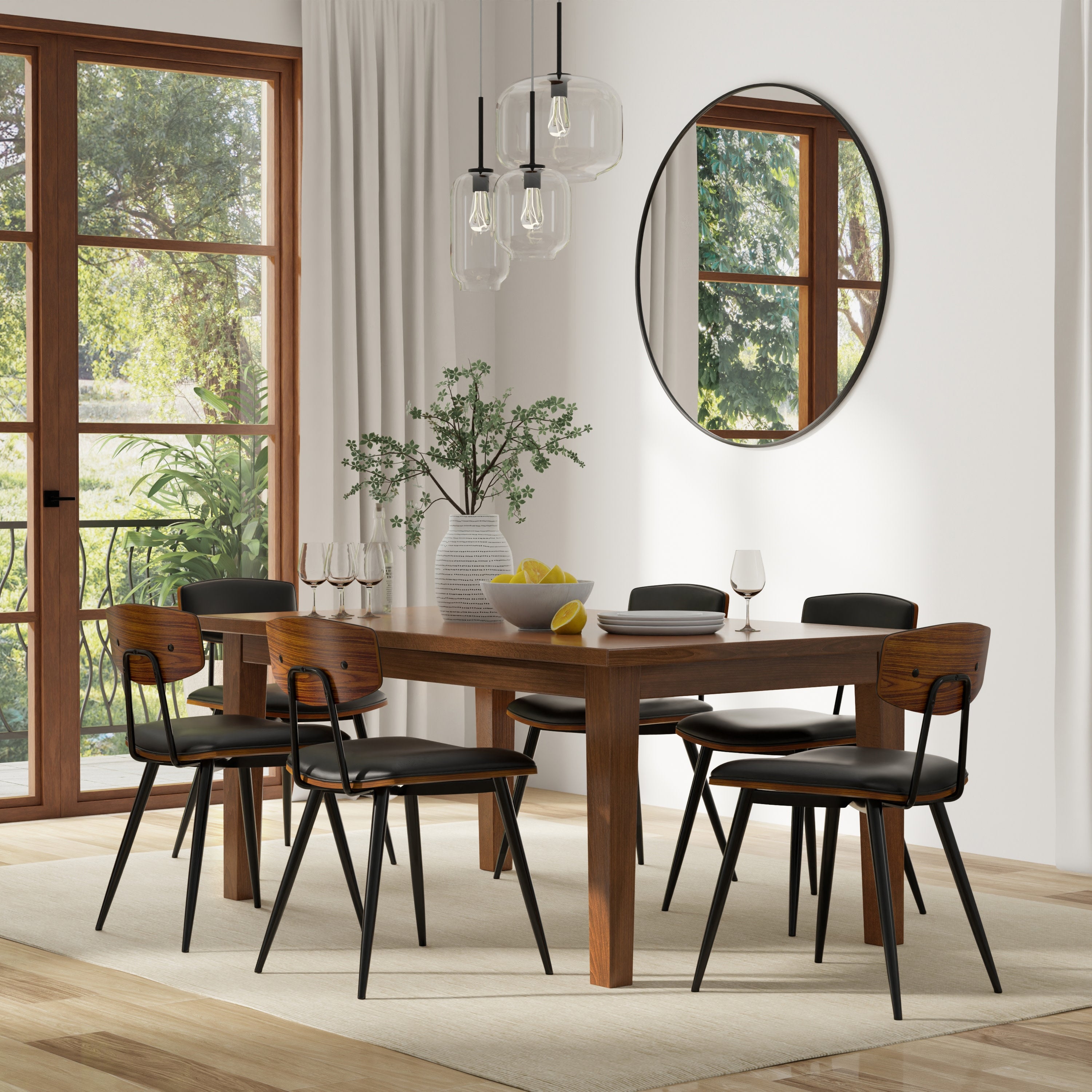 Large Walnut Dining Table | Rectangular Solid Wood Table – Simpli Home