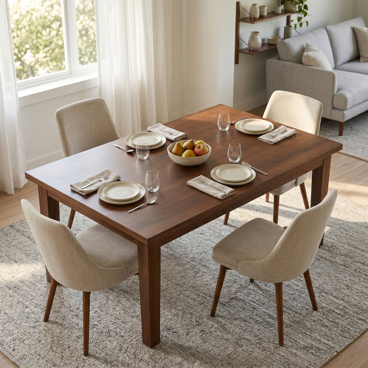 Walnut Walnut | Eastwood Dining Table in Walnut
