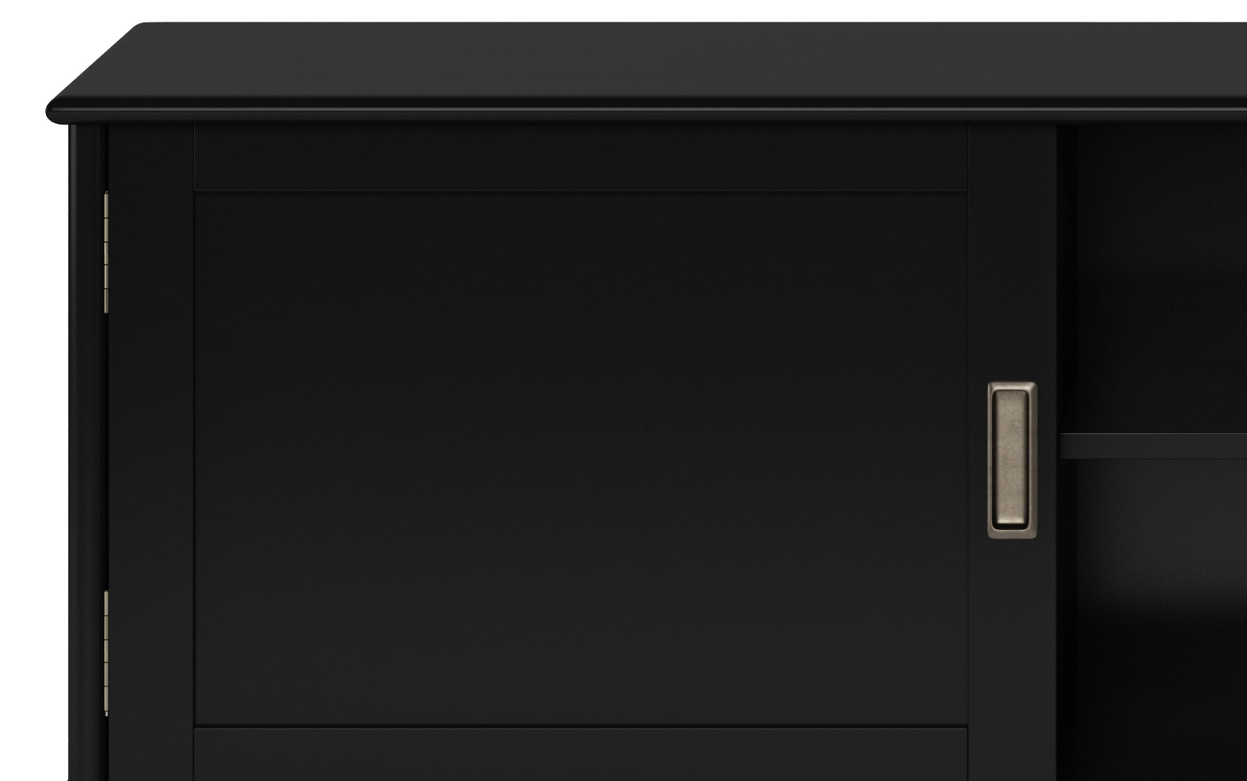 Black | Draper Mid Century Low TV Stand