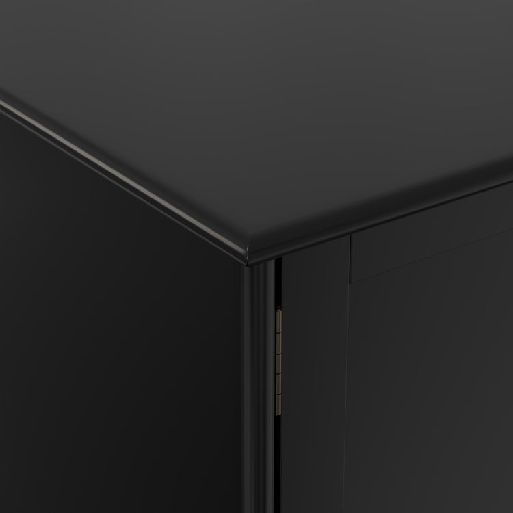 Black | Draper Mid Century Low TV Stand