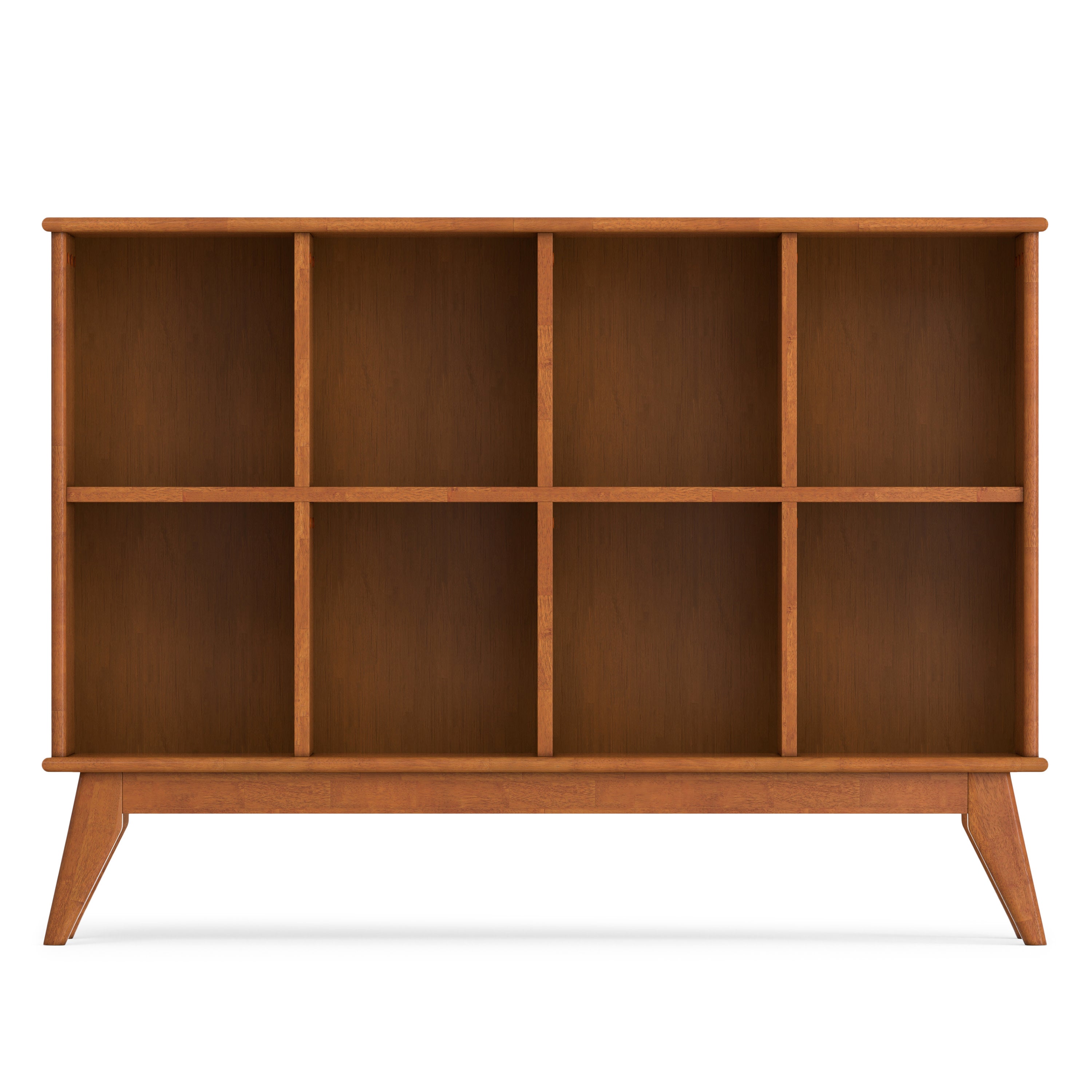 Mid Century Sofa Table | Draper 8 Cube Storage Console – Simpli Home