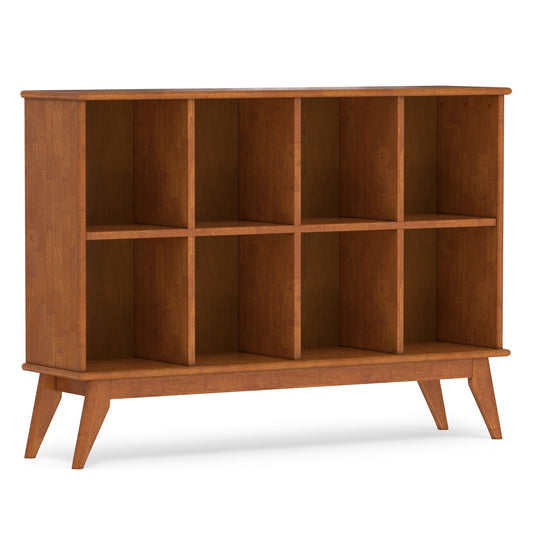Teak Brown | Draper Mid Century 8 Cube Storage Sofa Table