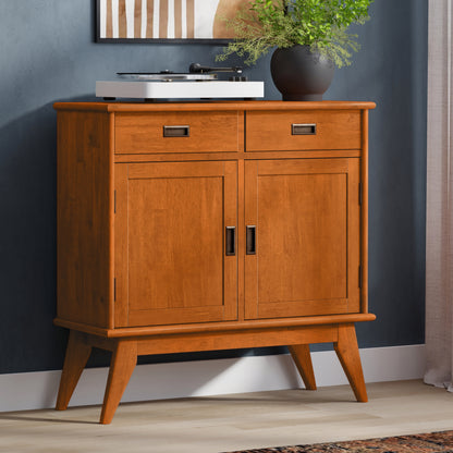 Teak Brown | Draper Mid Century Entryway Storage Cabinet
