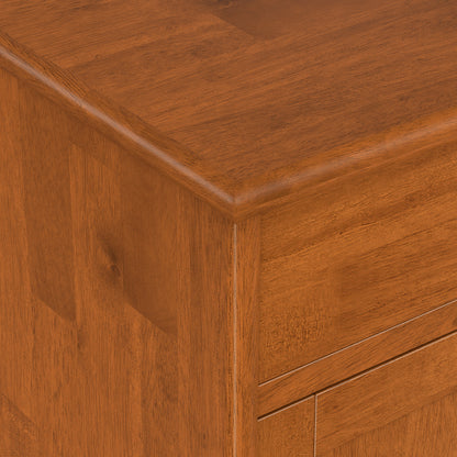 Teak Brown | Draper Mid Century Entryway Storage Cabinet
