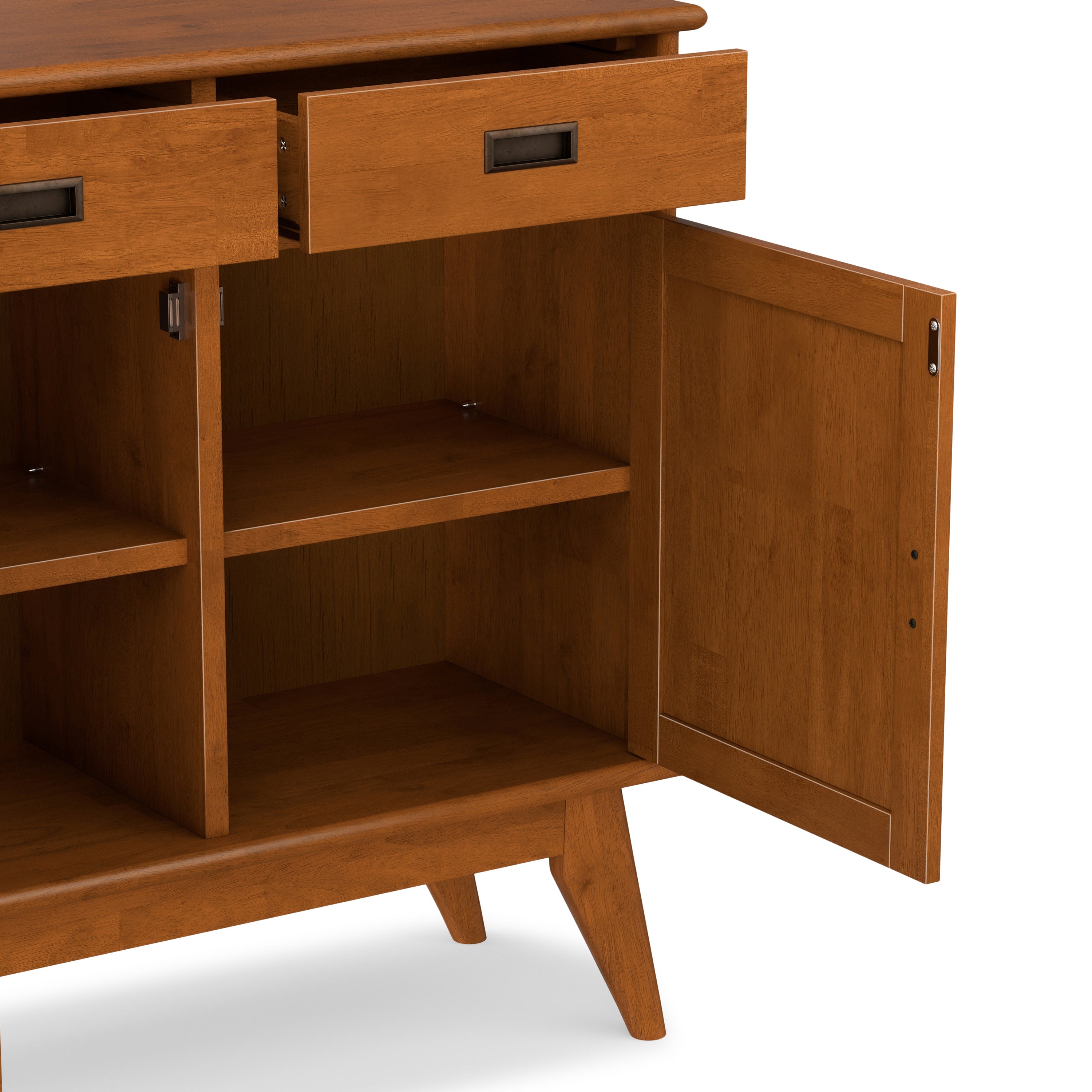 Mid Century Entryway Cabinet | Draper Storage Cabinet – Simpli Home