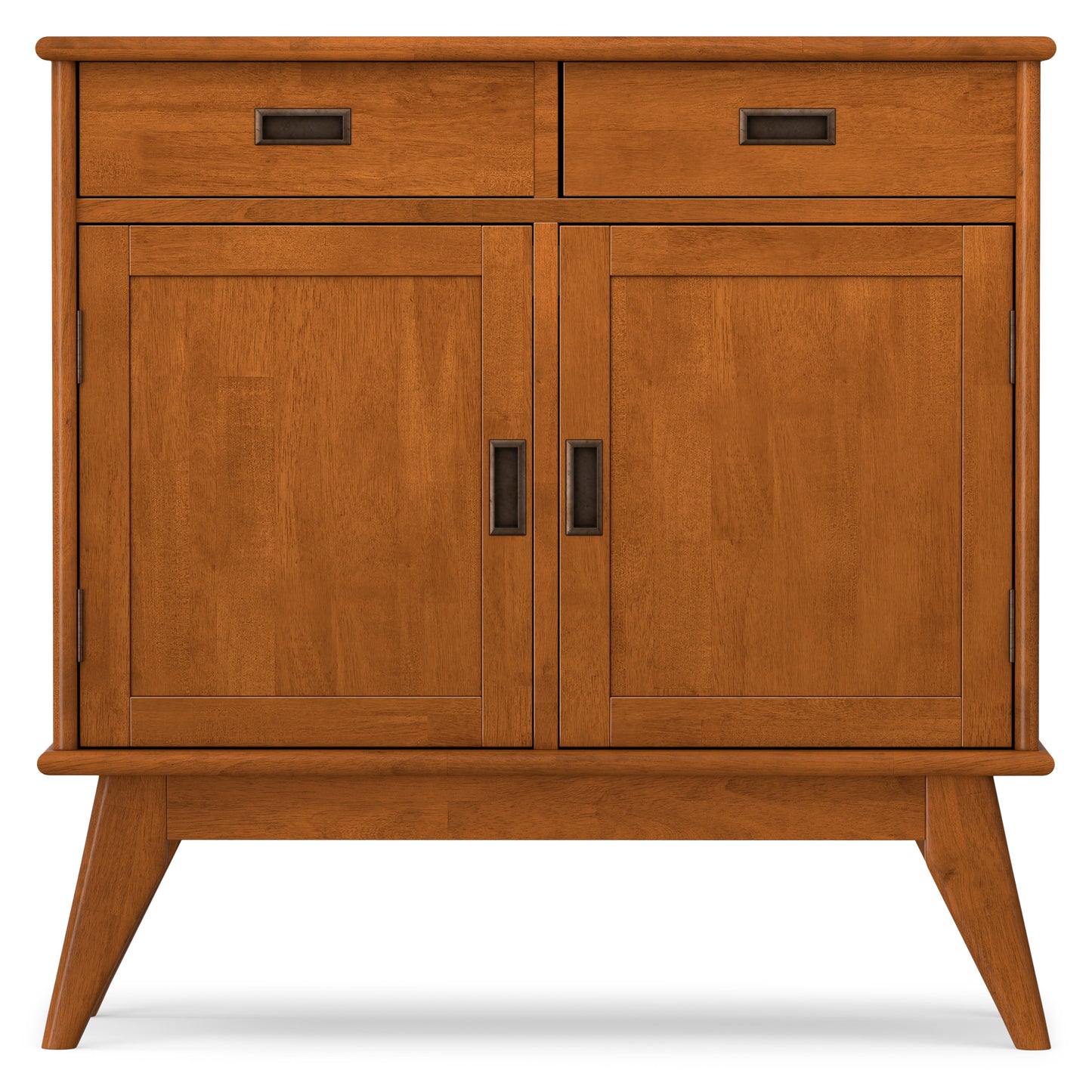 Teak Brown | Draper Mid Century Entryway Storage Cabinet