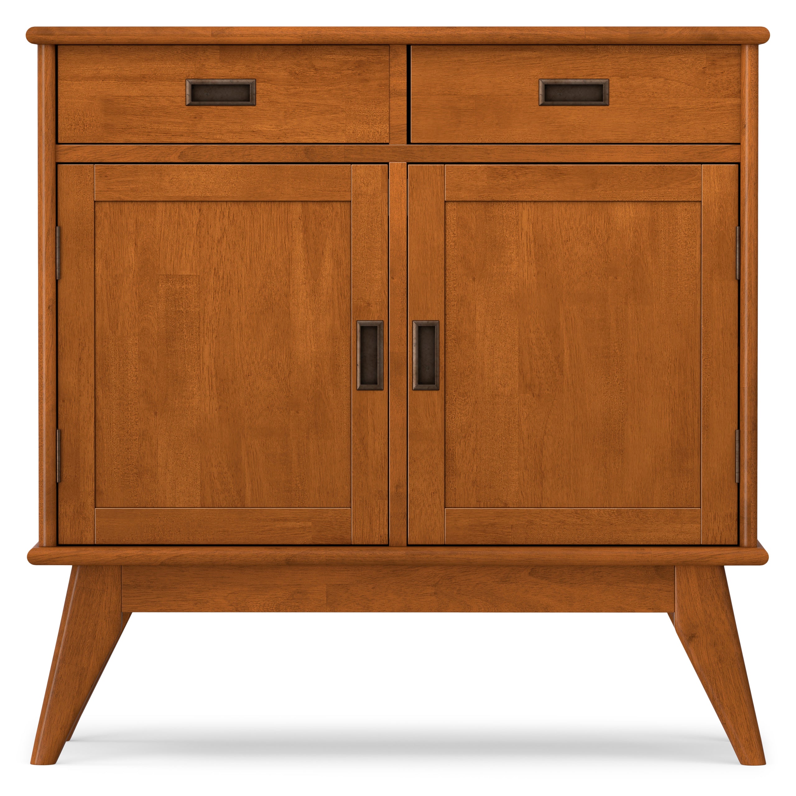 Teak Brown | Draper Mid Century Entryway Storage Cabinet