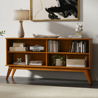 Teak Brown | Draper Low Bookcase