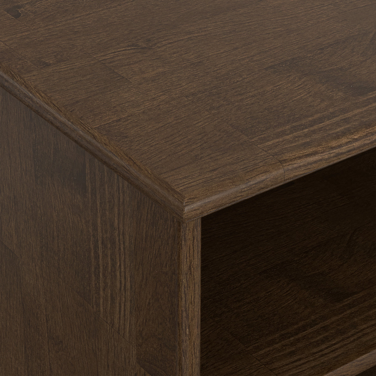 Walnut Brown | Draper Mid Century Low Bookcase