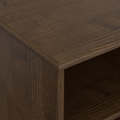 Walnut Brown | Draper Mid Century Low Bookcase