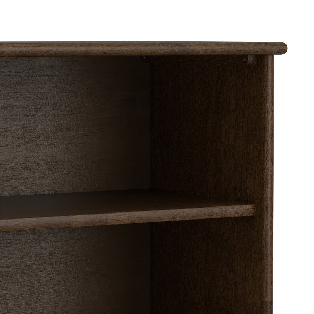 Walnut Brown | Draper Mid Century Low Bookcase