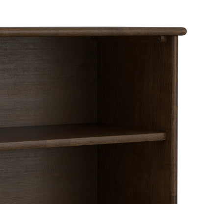 Walnut Brown | Draper Mid Century Low Bookcase