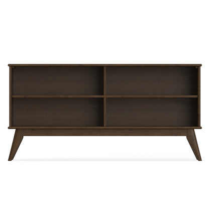 Walnut Brown | Draper Mid Century Low Bookcase