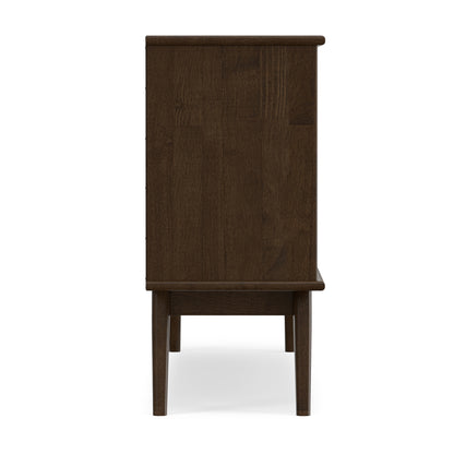 Walnut Brown | Draper Mid Century Low Bookcase