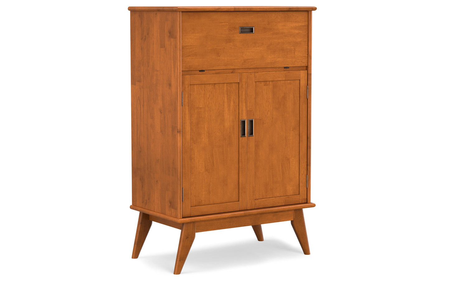 Teak Brown | Draper Mid Century Bar Cabinet