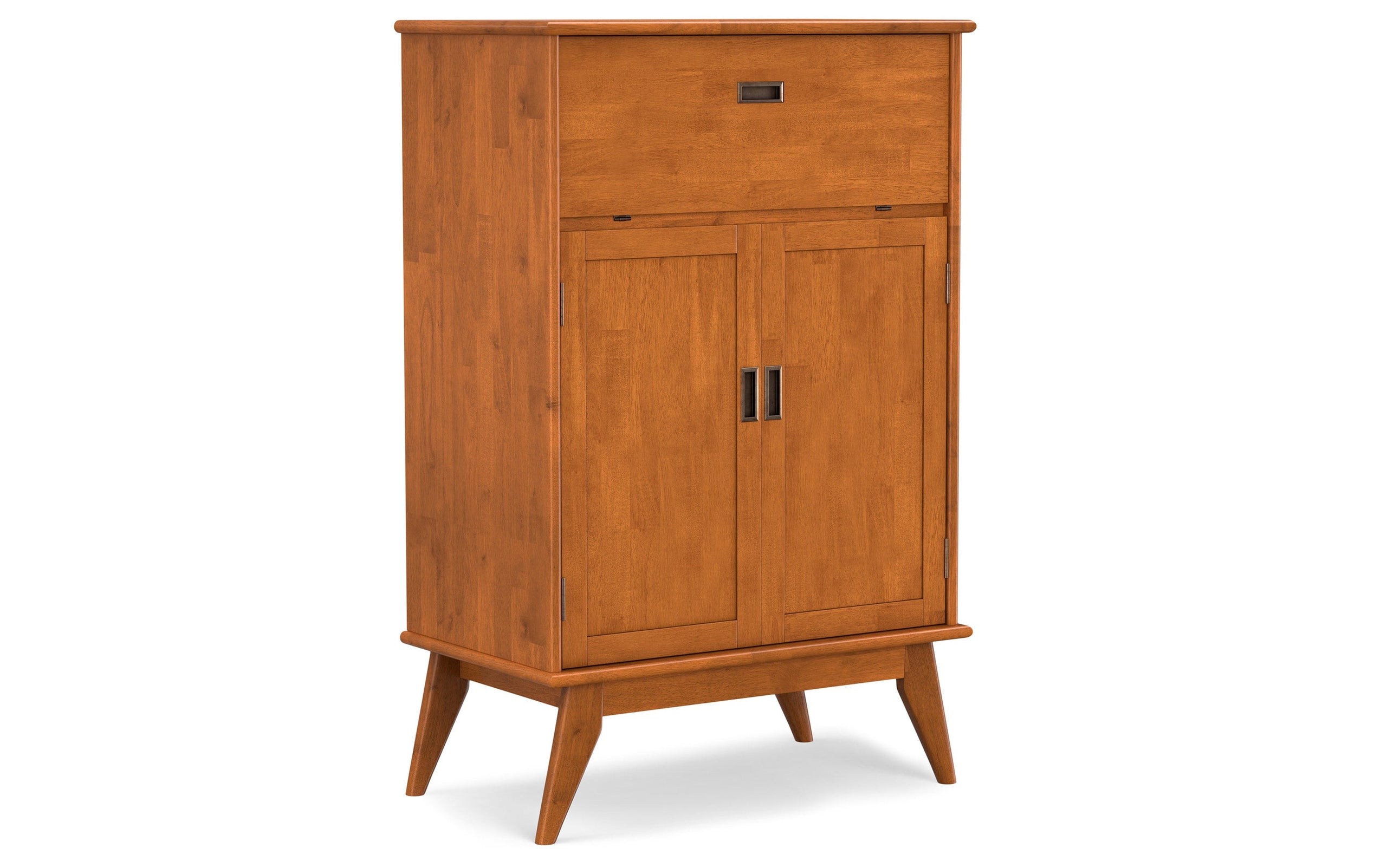 Teak Brown | Draper Mid Century Bar Cabinet