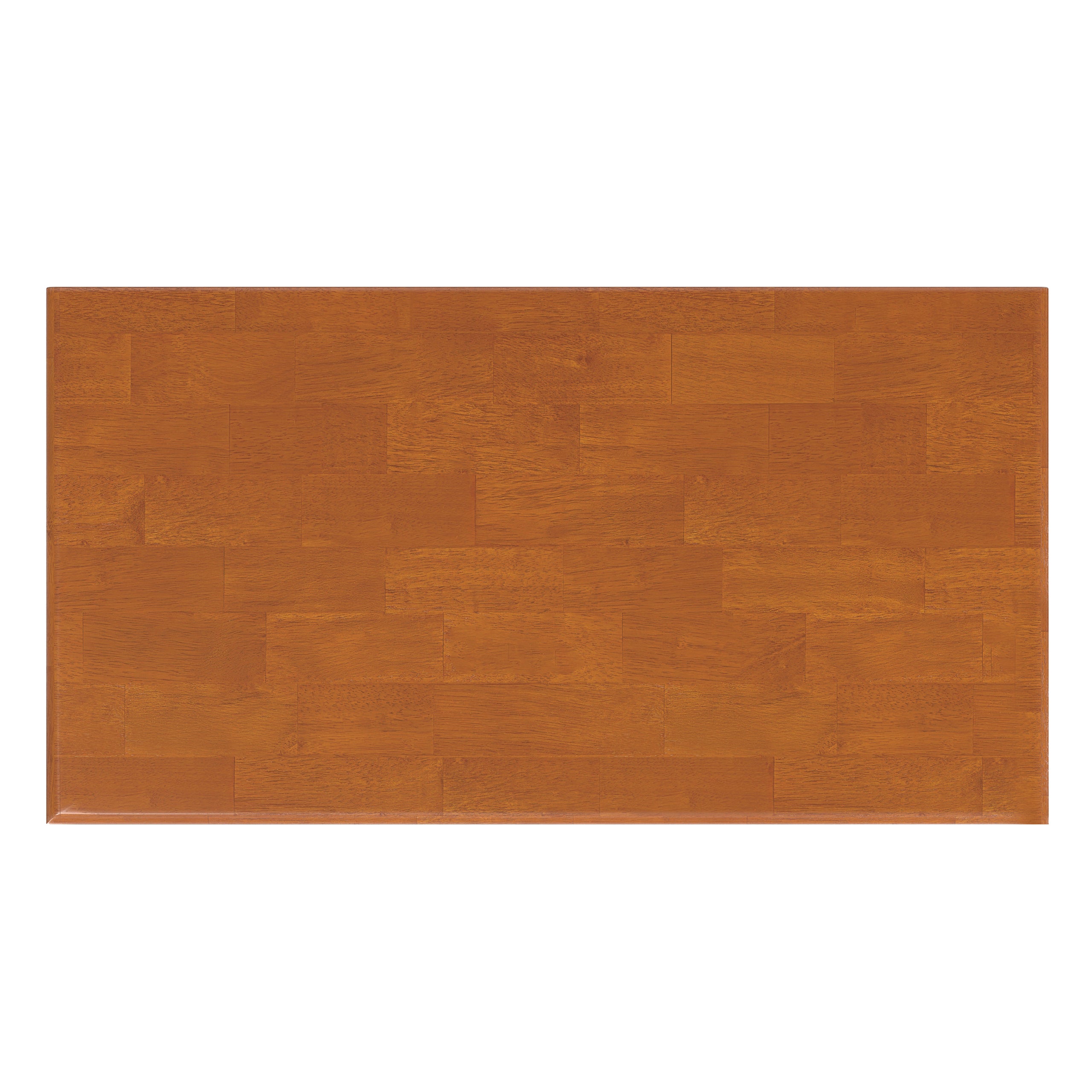 Teak Brown | Draper 28 inch Bedside Table with 2 Drawers and Top Shelf